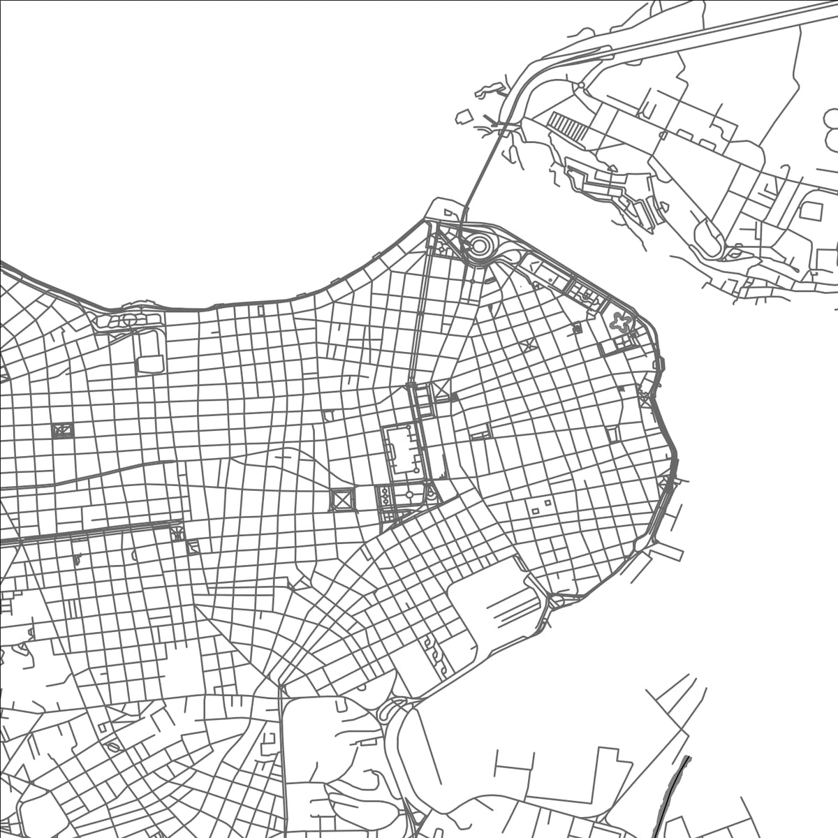ROAD MAP OF HAVANA, CUBA BY MAPBAKES