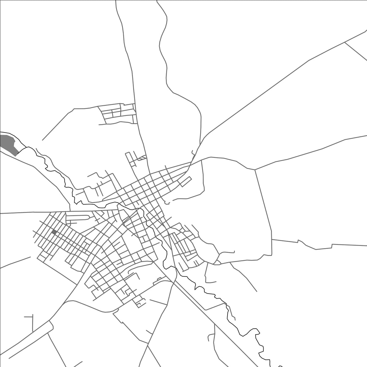 ROAD MAP OF JIGUANI, CUBA BY MAPBAKES