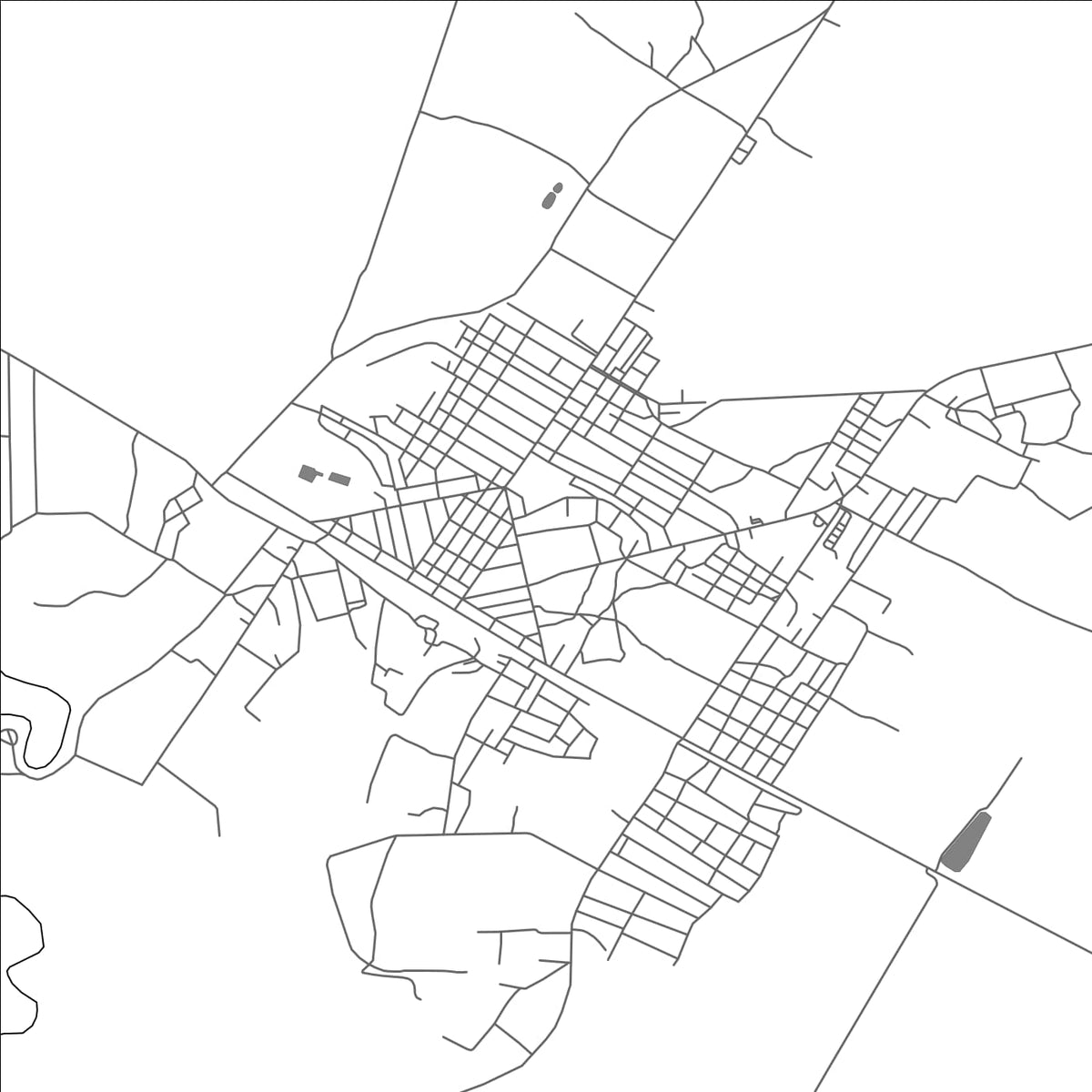ROAD MAP OF JOBABO, CUBA BY MAPBAKES
