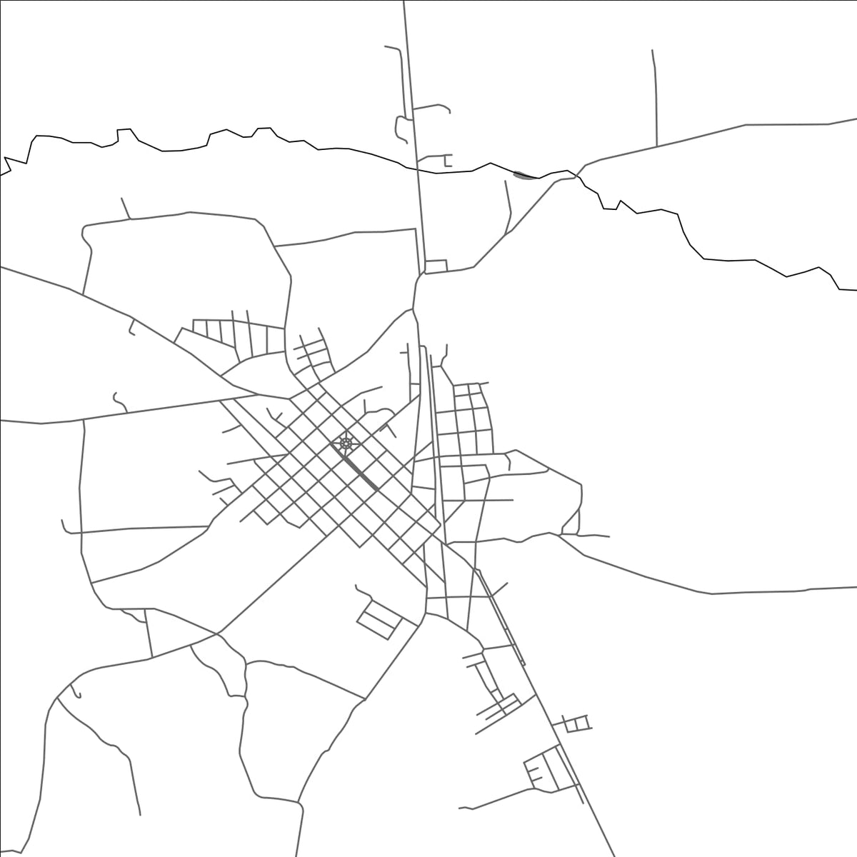 ROAD MAP OF LAJAS, CUBA BY MAPBAKES