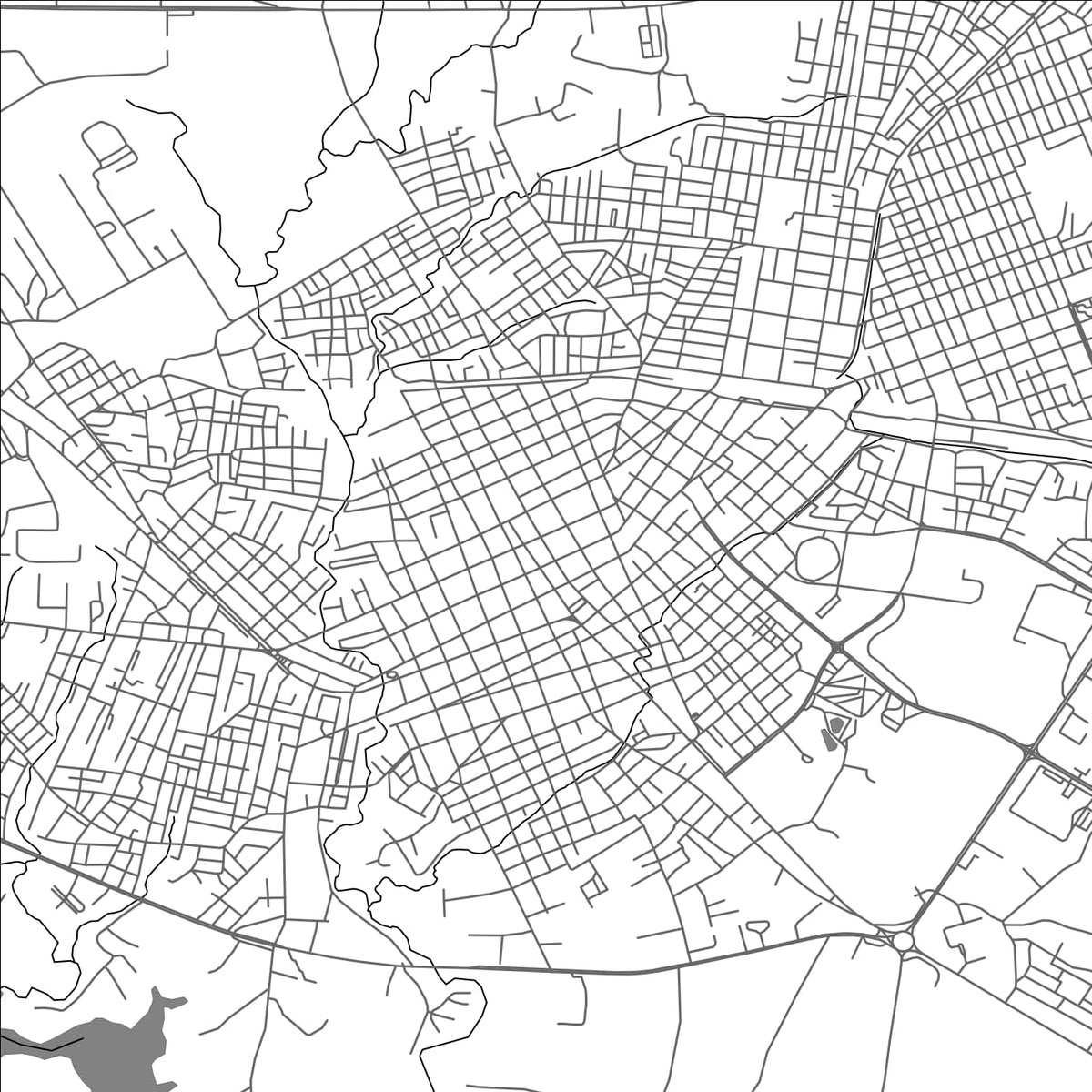 ROAD MAP OF LAS TUNAS, CUBA BY MAPBAKES
