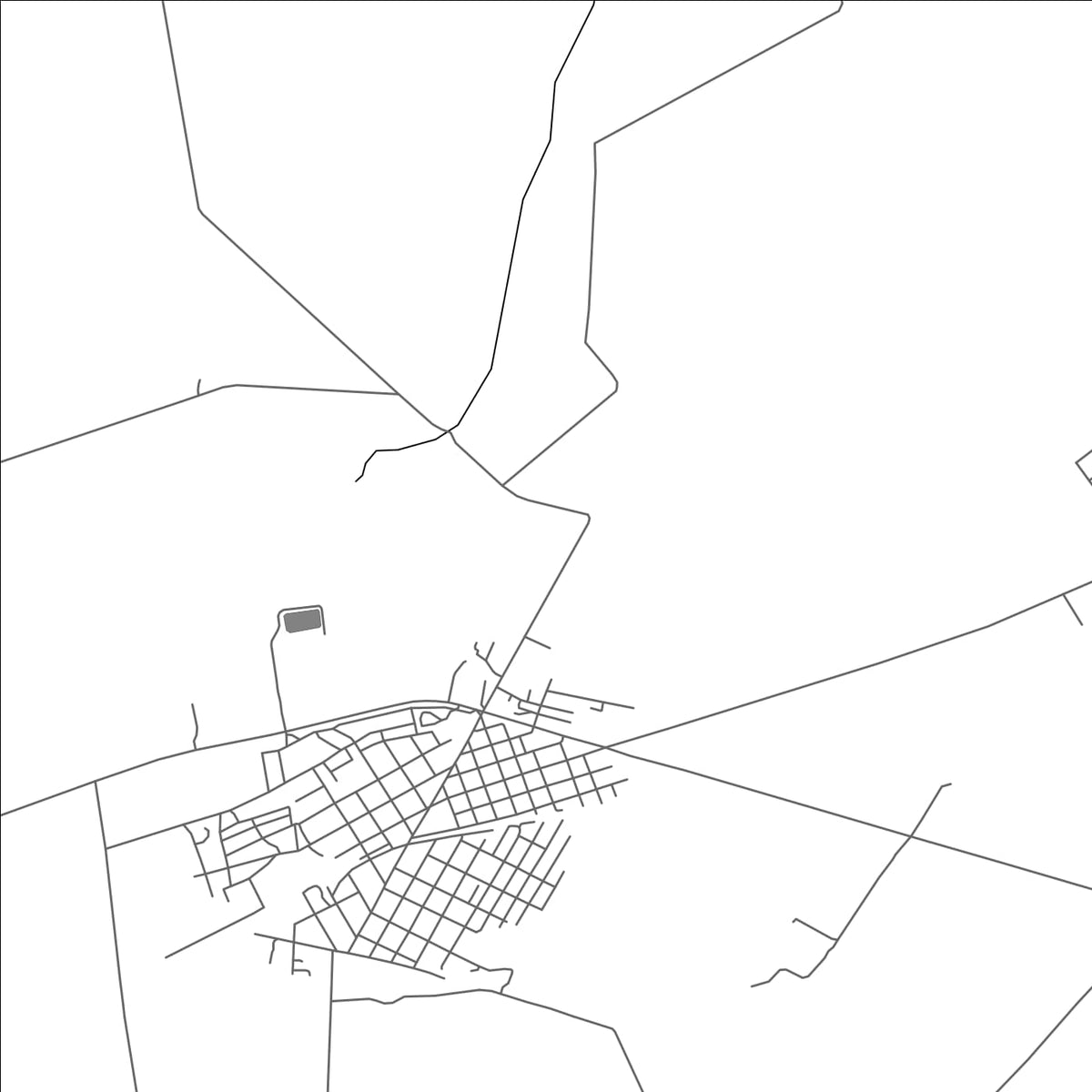 ROAD MAP OF LOS ARABOS, CUBA BY MAPBAKES