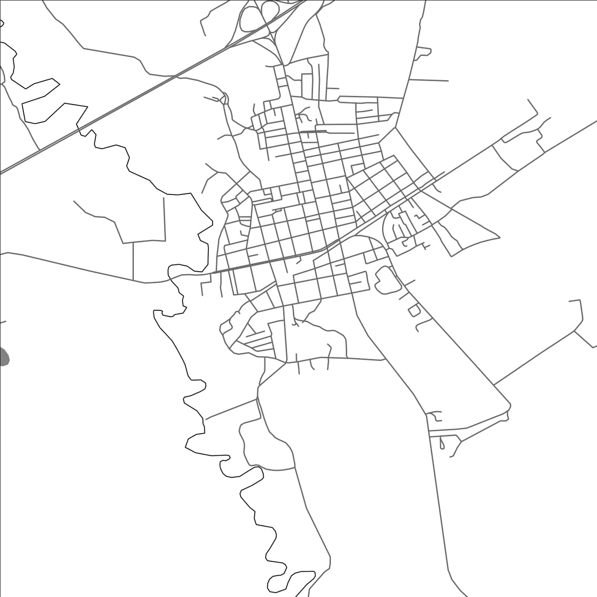 ROAD MAP OF LOS PALACIOS, CUBA BY MAPBAKES