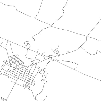 ROAD MAP OF MAJAGUA, CUBA BY MAPBAKES