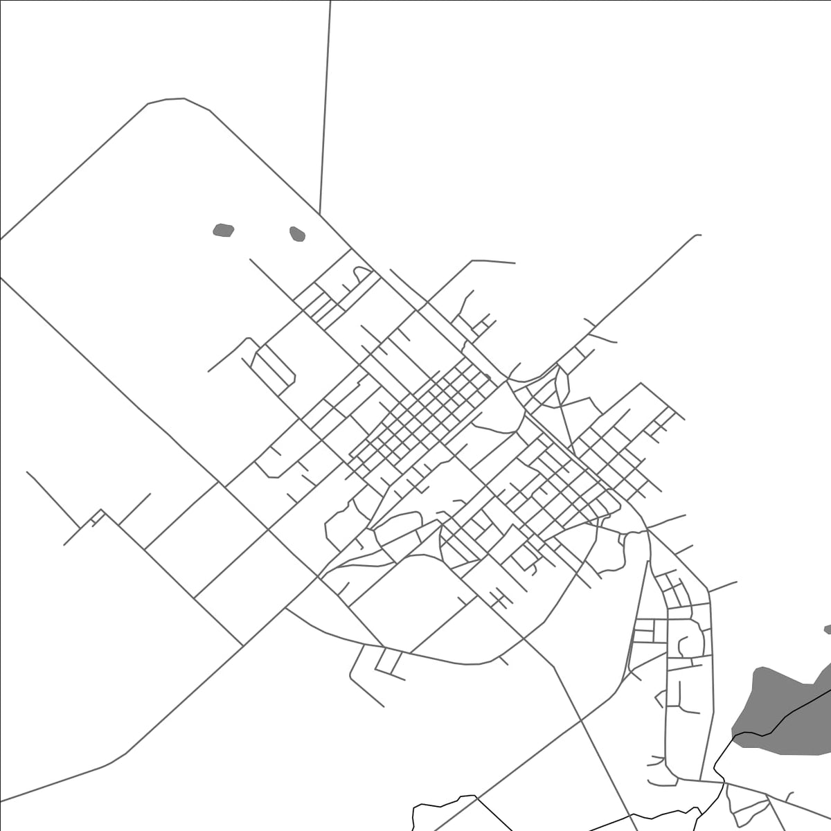ROAD MAP OF MANATI, CUBA BY MAPBAKES