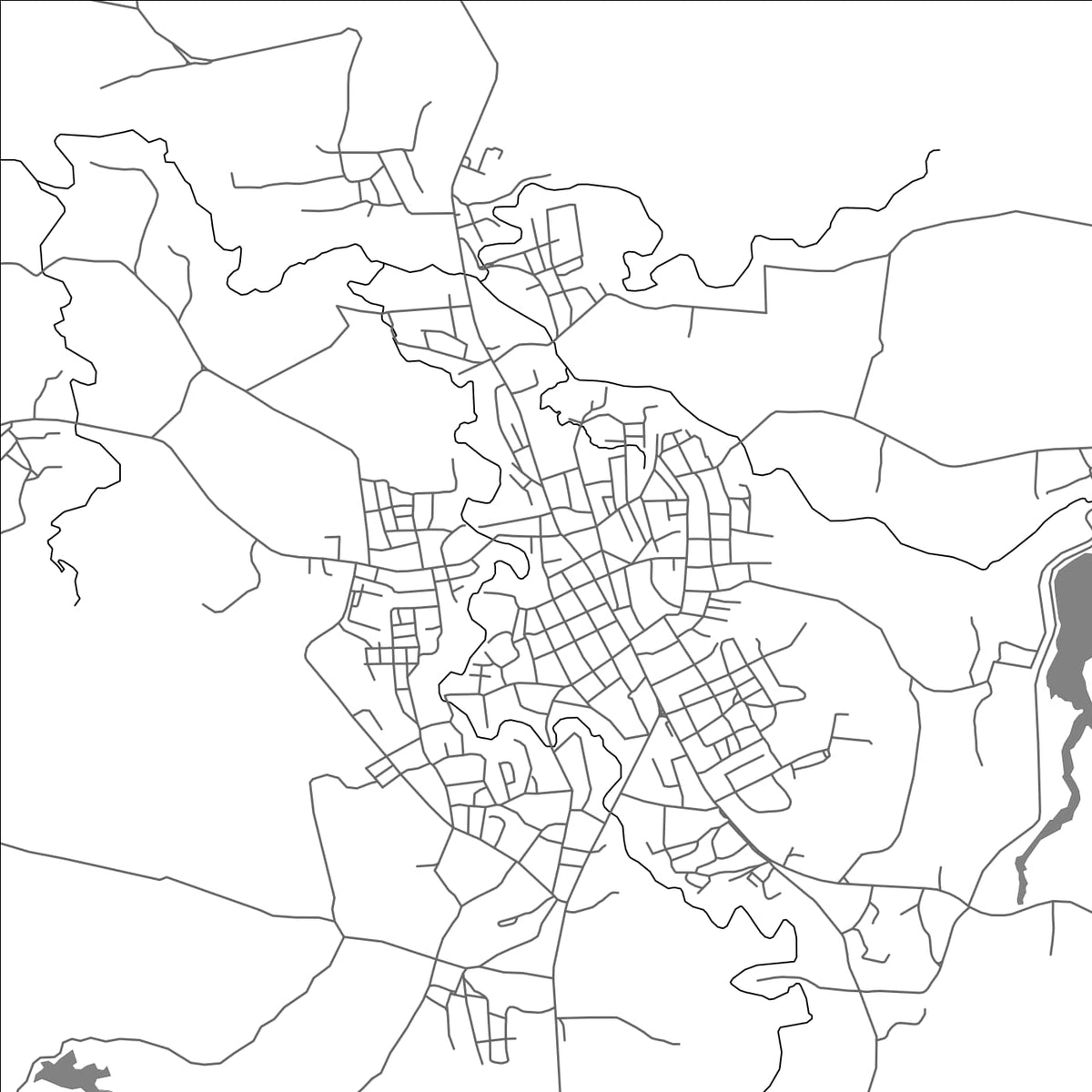 ROAD MAP OF MANICARAGUA, CUBA BY MAPBAKES
