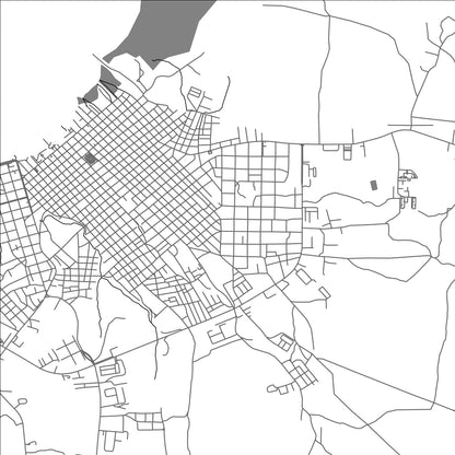 ROAD MAP OF MANZANILLO, CUBA BY MAPBAKES
