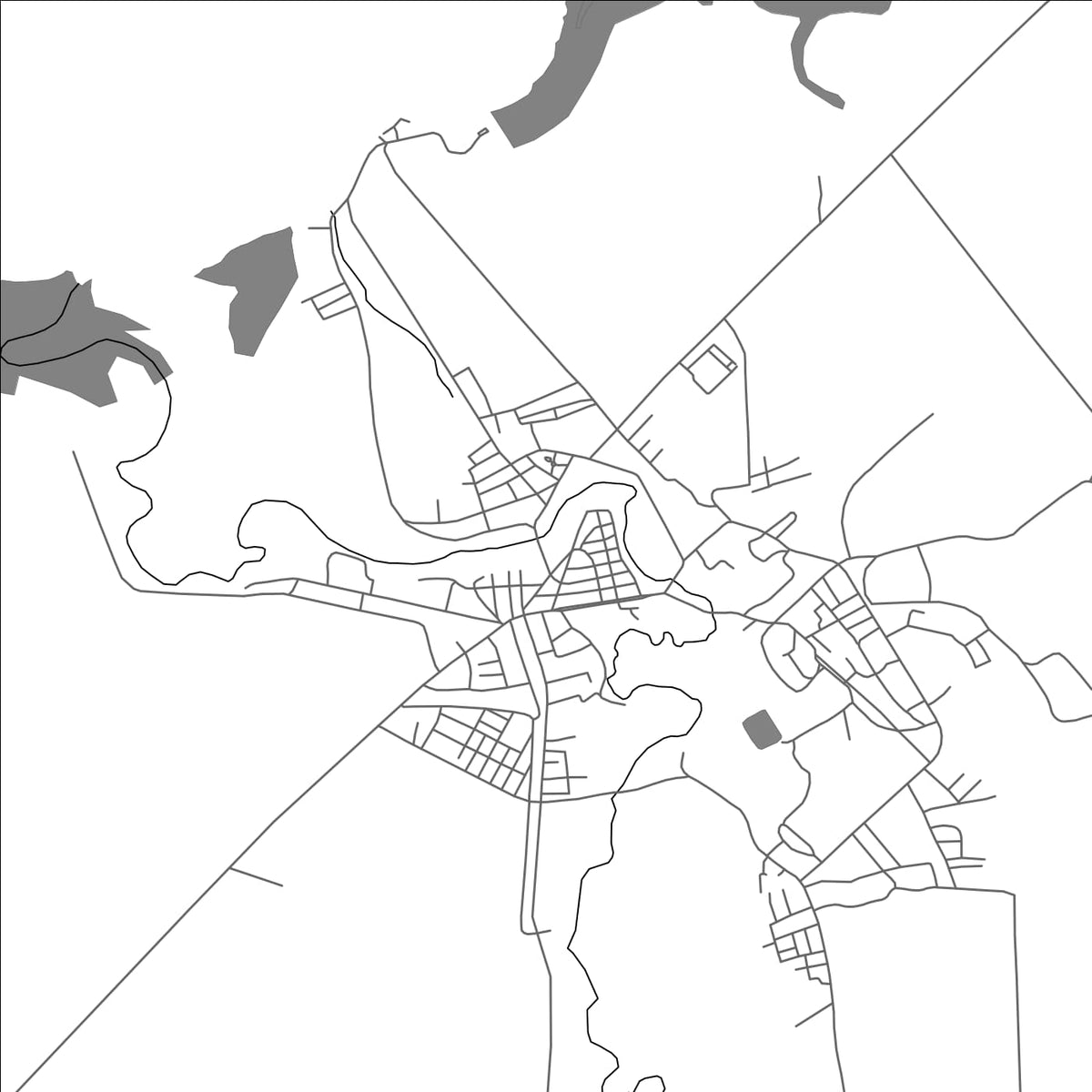 ROAD MAP OF MEDIA LUNA, CUBA BY MAPBAKES