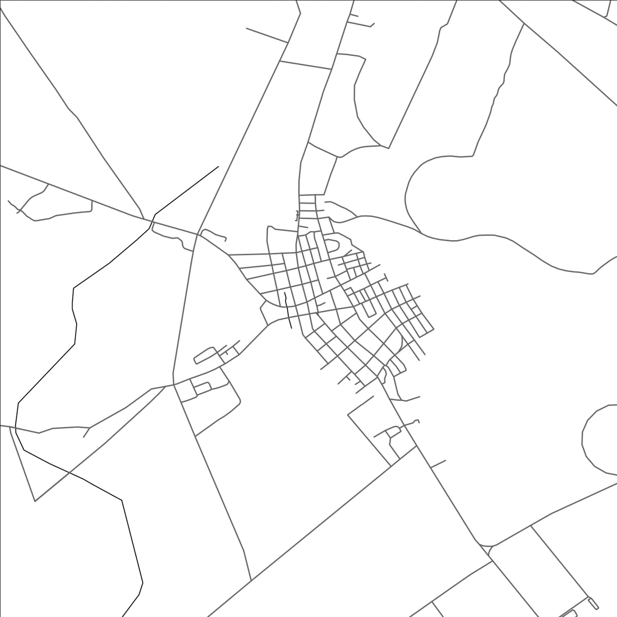 ROAD MAP OF MELENA DEL SUR, CUBA BY MAPBAKES