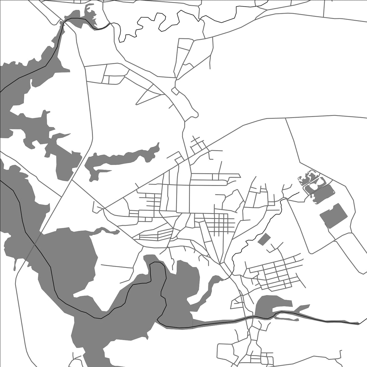 ROAD MAP OF MELLA, CUBA BY MAPBAKES