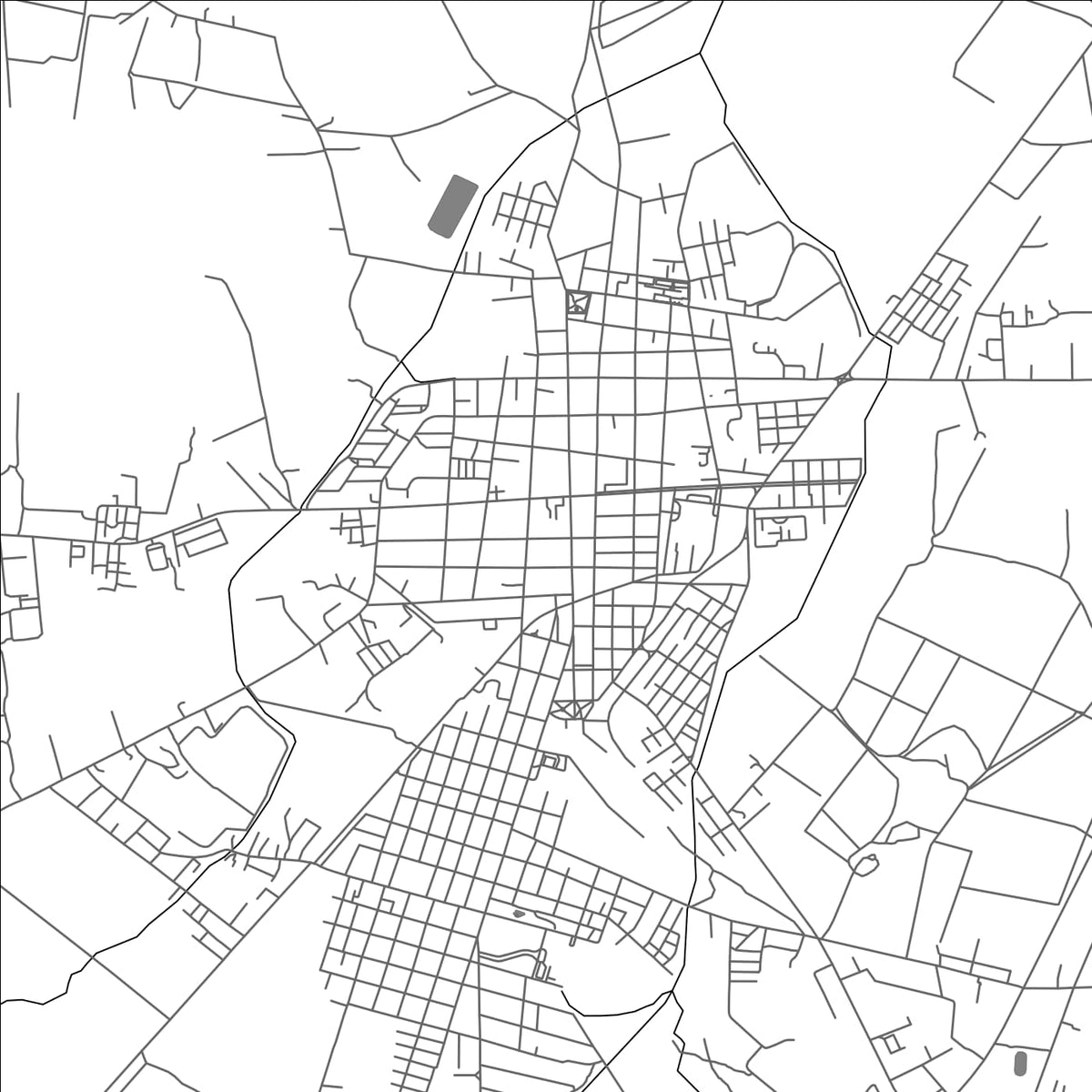 ROAD MAP OF MORON, CUBA BY MAPBAKES