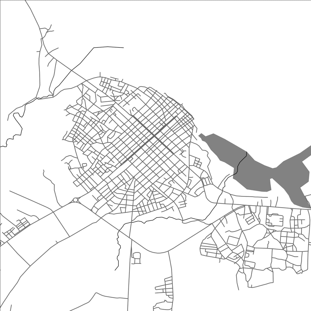 ROAD MAP OF PUERTO PADRE, CUBA BY MAPBAKES