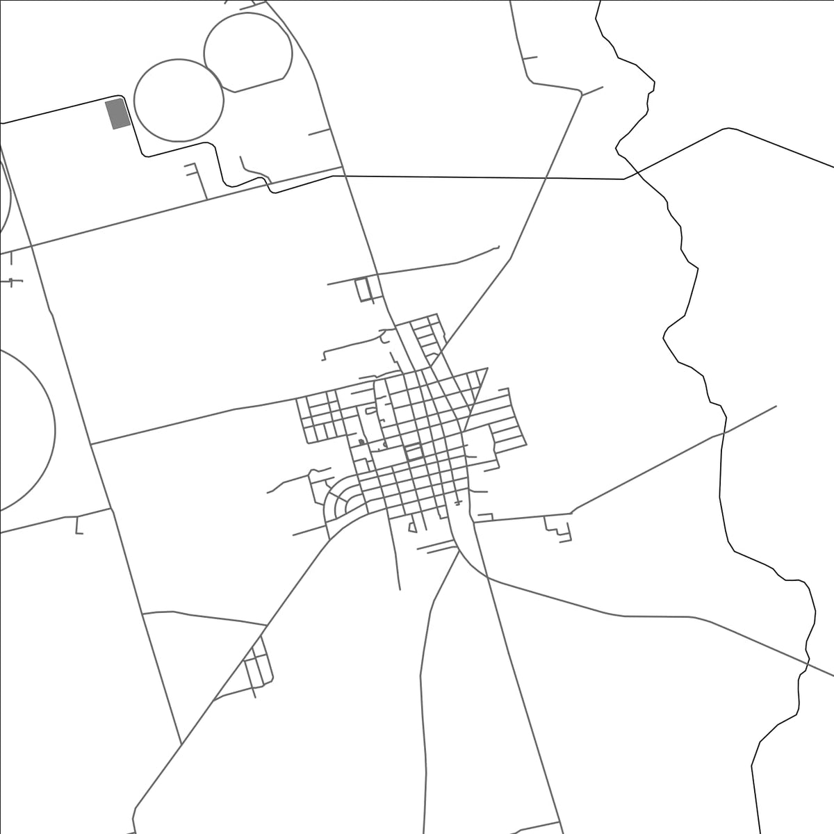 ROAD MAP OF QUIVICAN, CUBA BY MAPBAKES