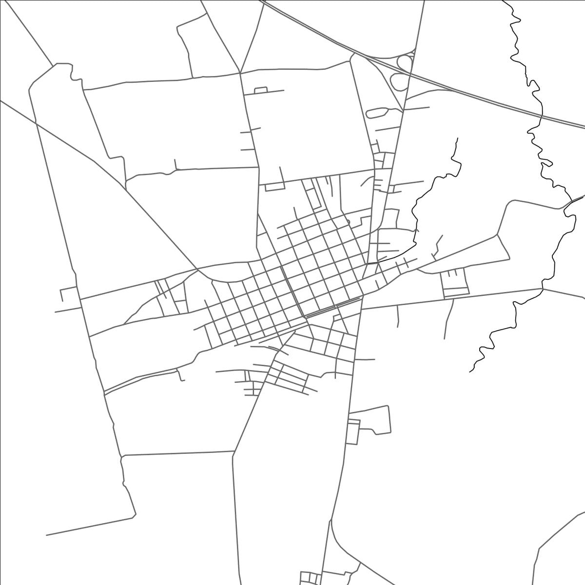 ROAD MAP OF RANCHUELO, CUBA BY MAPBAKES