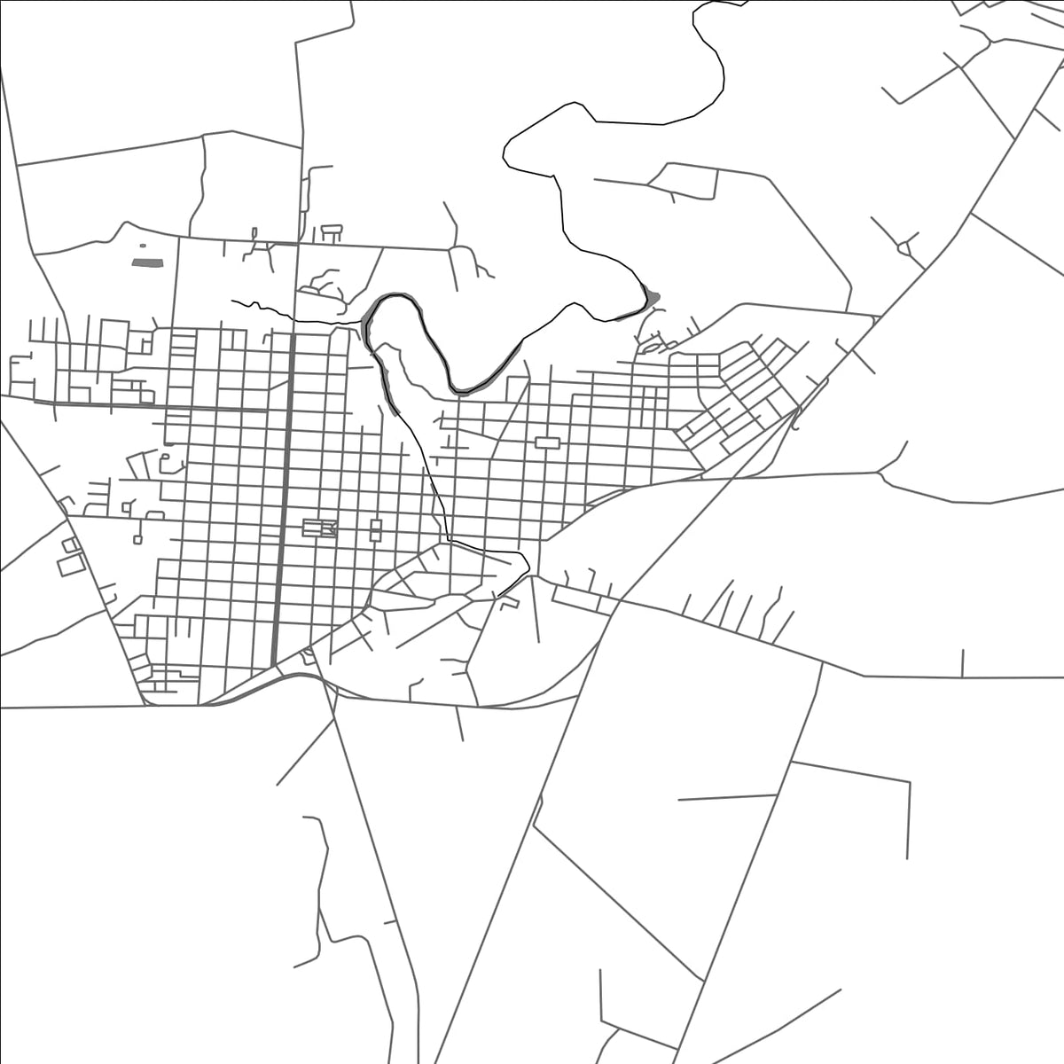 ROAD MAP OF SAN ANTONIO DE LOS BANOS, CUBA BY MAPBAKES