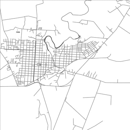 ROAD MAP OF SAN ANTONIO DE LOS BANOS, CUBA BY MAPBAKES