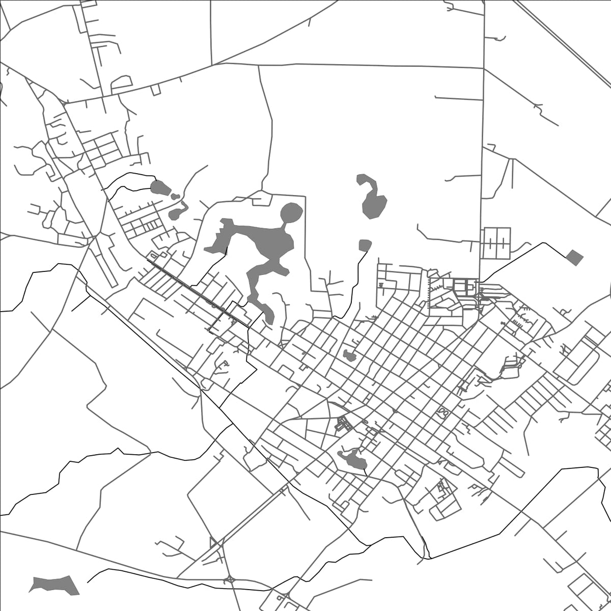 ROAD MAP OF SAN JOSE DE LAS LAJAS, CUBA BY MAPBAKES