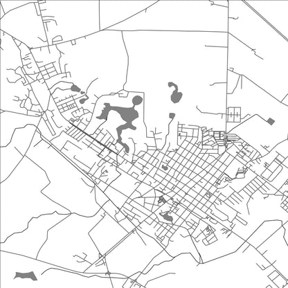 ROAD MAP OF SAN JOSE DE LAS LAJAS, CUBA BY MAPBAKES