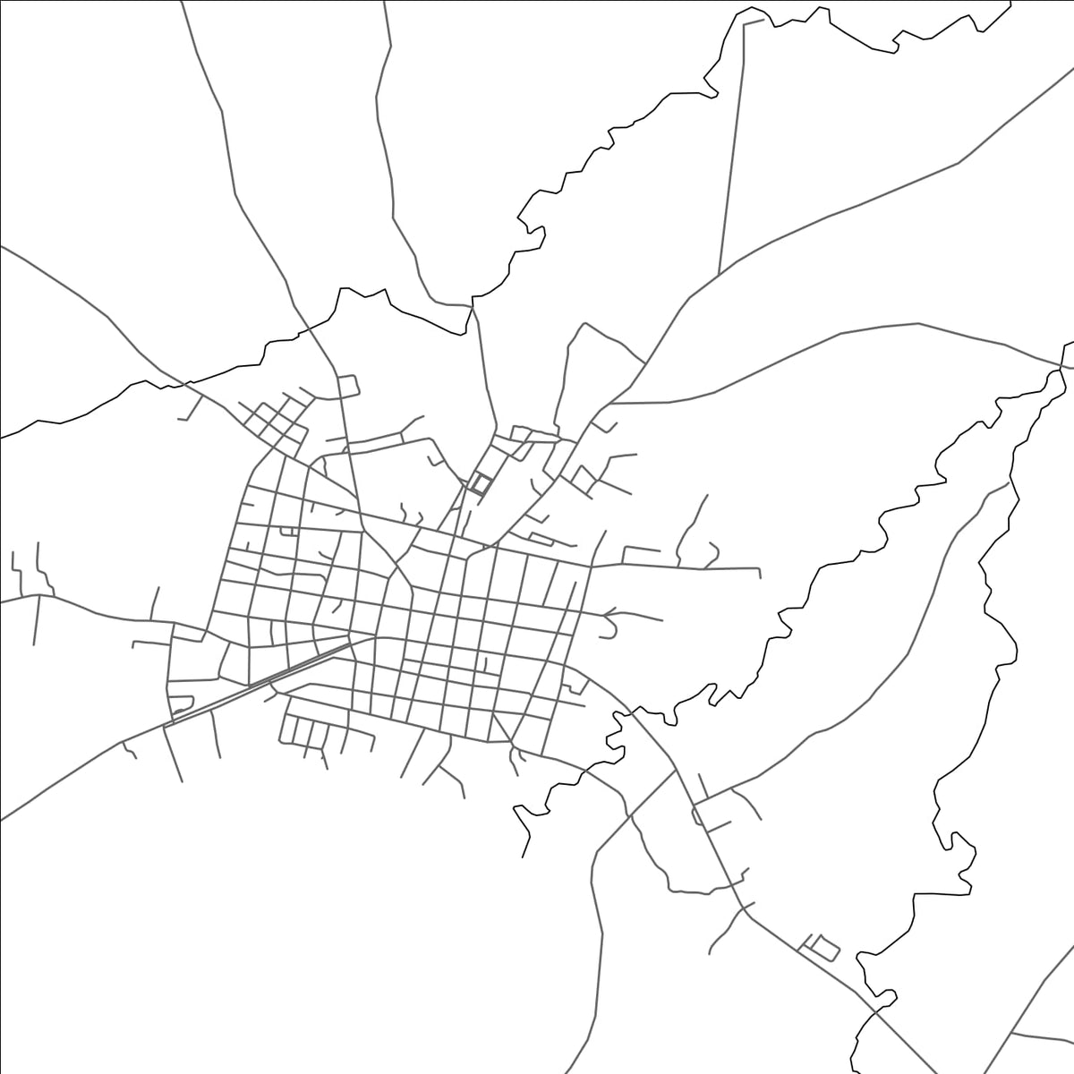 ROAD MAP OF SIBANICU, CUBA BY MAPBAKES