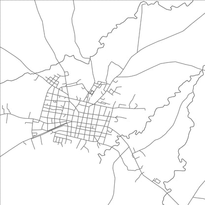 ROAD MAP OF SIBANICU, CUBA BY MAPBAKES