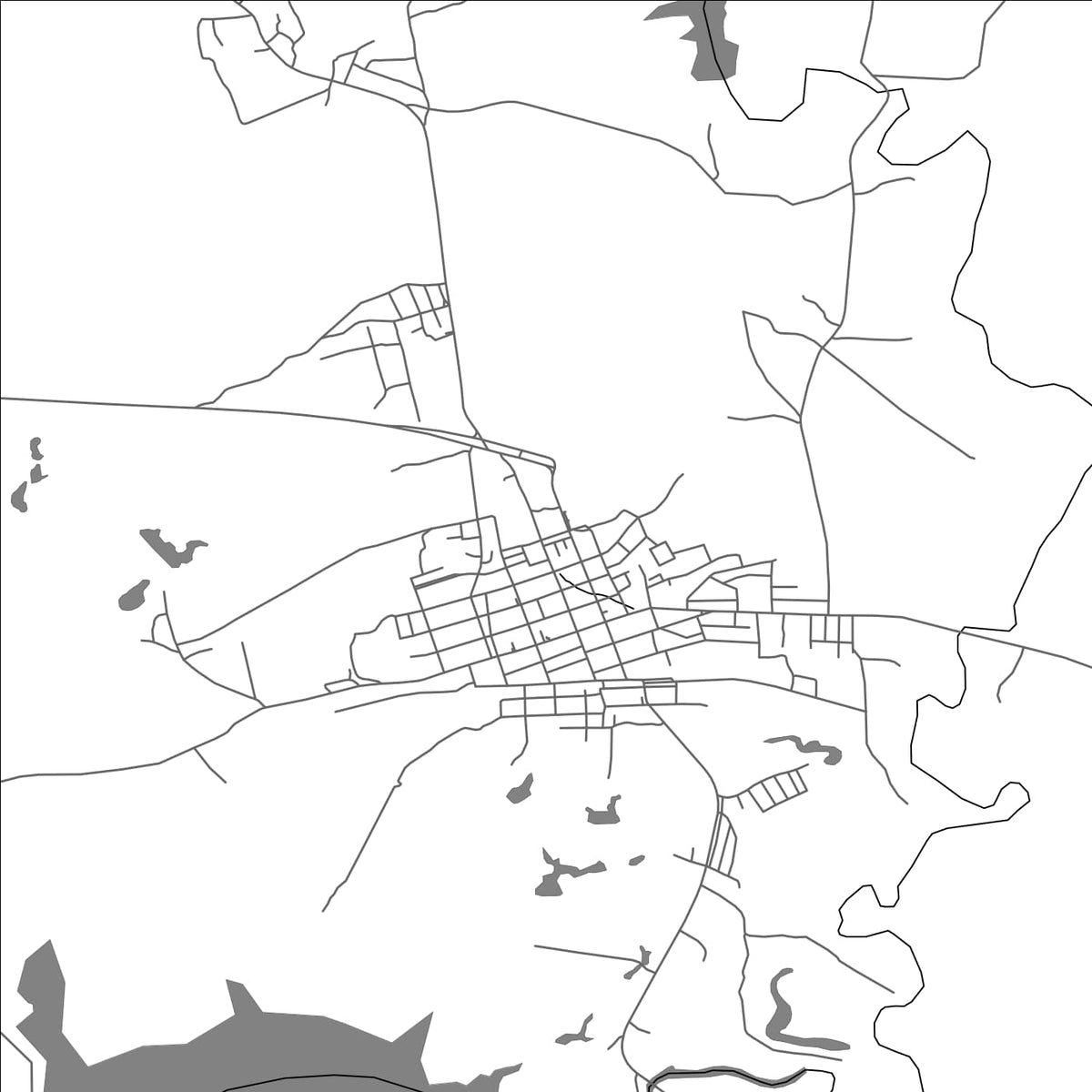 ROAD MAP OF TAGUASCO, CUBA BY MAPBAKES