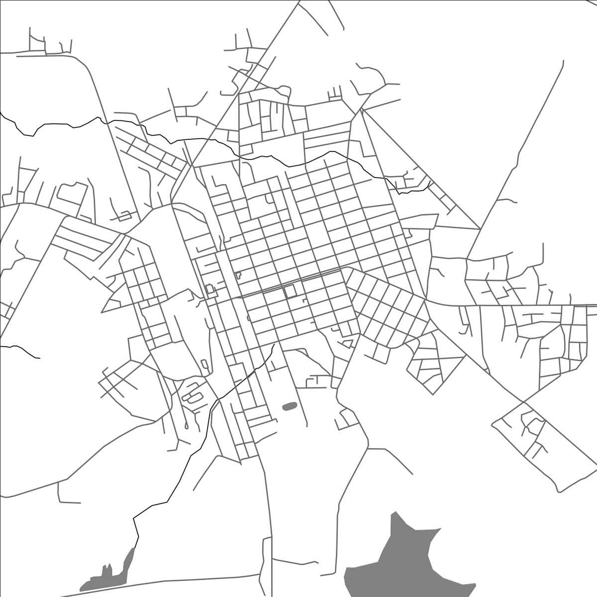 ROAD MAP OF VERTIENTES, CUBA BY MAPBAKES