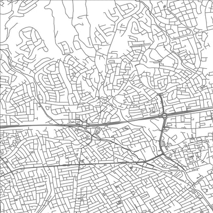 ROAD MAP OF ÁGIOS ATHANÁSIOS, CYPRUS BY MAPBAKES