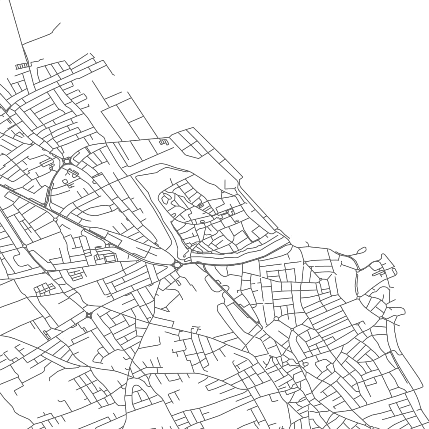 ROAD MAP OF FAMAGUSTA, CYPRUS BY MAPBAKES