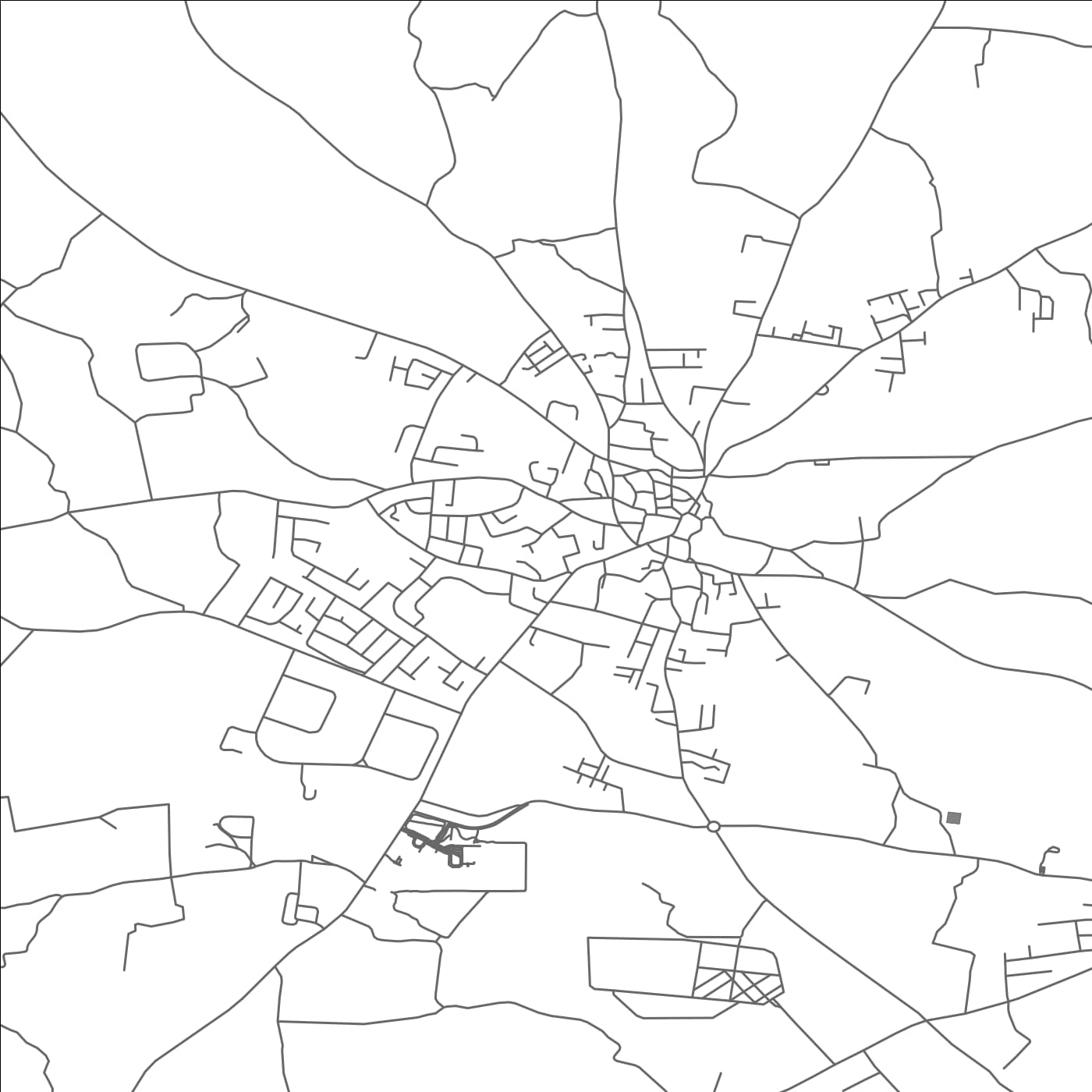 ROAD MAP OF FRÉNAROS, CYPRUS BY MAPBAKES