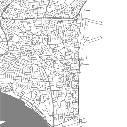 ROAD MAP OF LARNACA, CYPRUS BY MAPBAKES