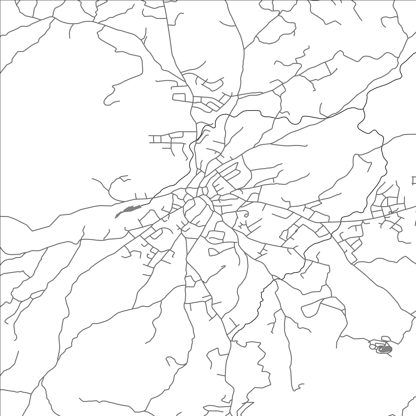 ROAD MAP OF LYTHRODÓNTAS, CYPRUS BY MAPBAKES