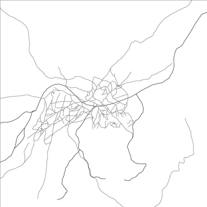 ROAD MAP OF ALI ADDE, DJIBOUTI BY MAPBAKES