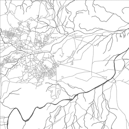 ROAD MAP OF ALI SABIEH, DJIBOUTI BY MAPBAKES