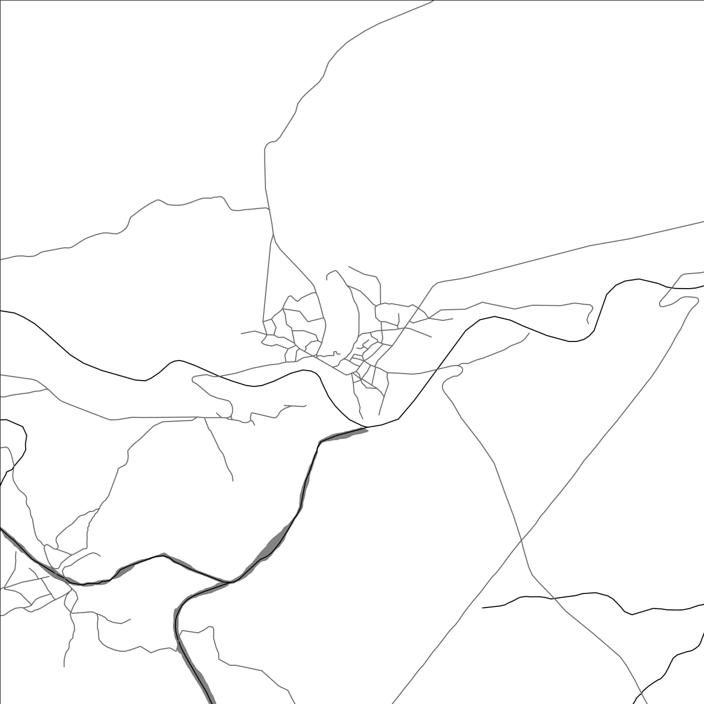 ROAD MAP OF HOLHOL, DJIBOUTI BY MAPBAKES