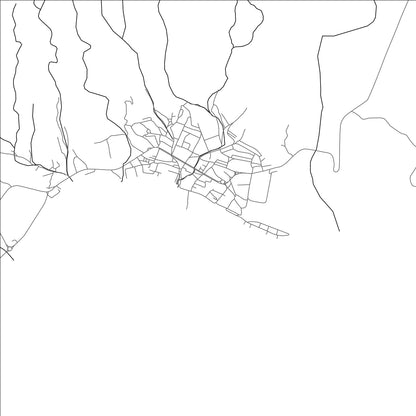 ROAD MAP OF TADJOURAH, DJIBOUTI BY MAPBAKES