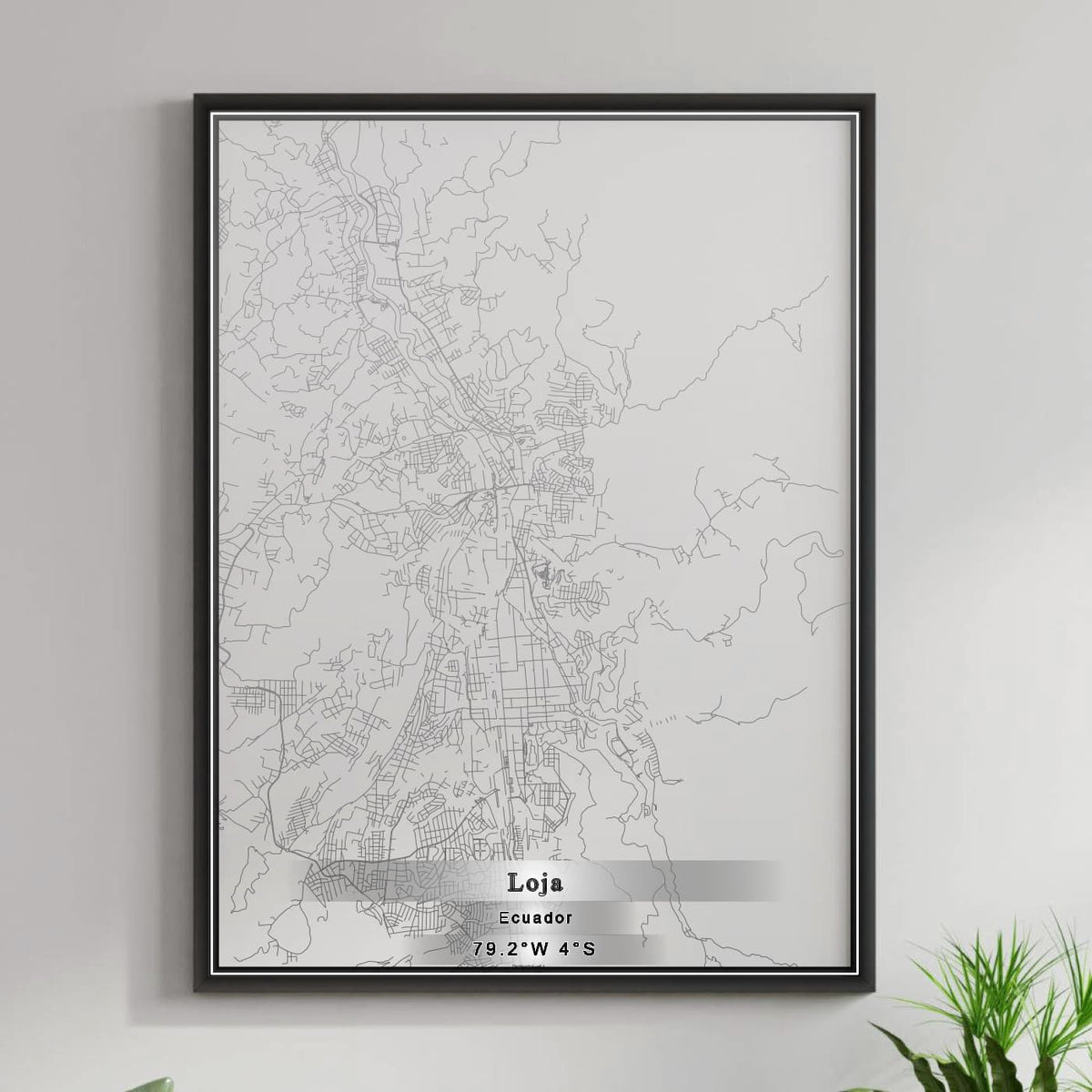 ROAD MAP OF LOJA, ECUADOR BY MAPBAKES