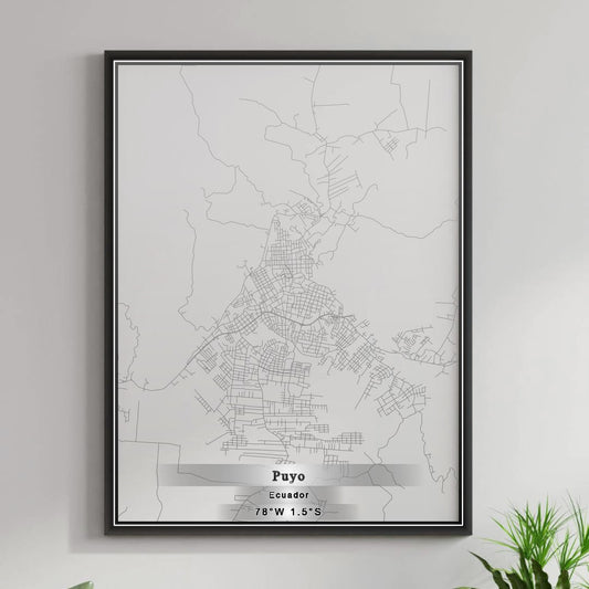 ROAD MAP OF PUYO, ECUADOR BY MAPBAKES
