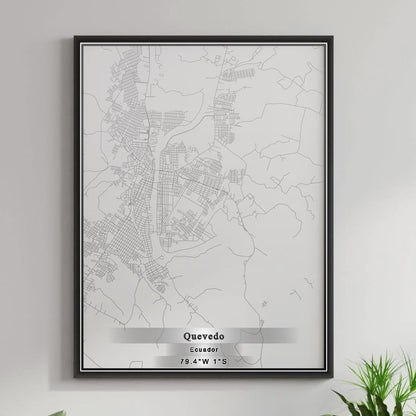 ROAD MAP OF QUEVEDO, ECUADOR BY MAPBAKES