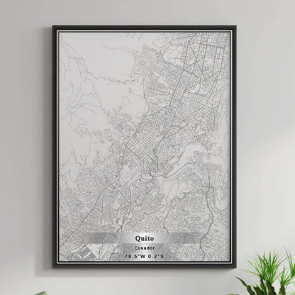 ROAD MAP OF QUITO, ECUADOR BY MAPBAKES