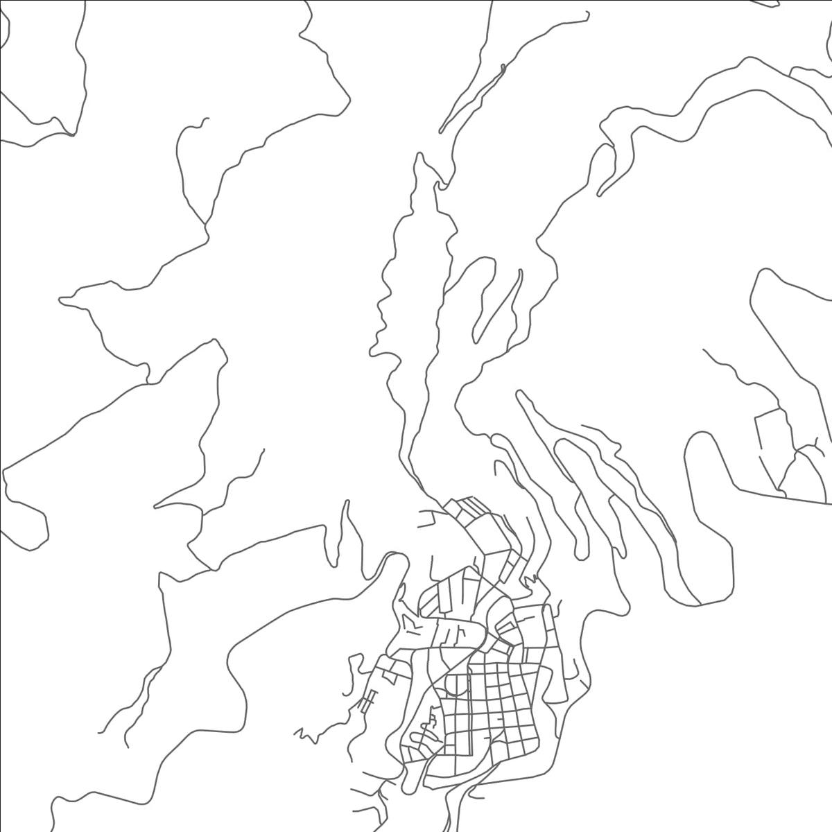 ROAD MAP OF ALAUSI, ECUADOR BY MAPBAKES