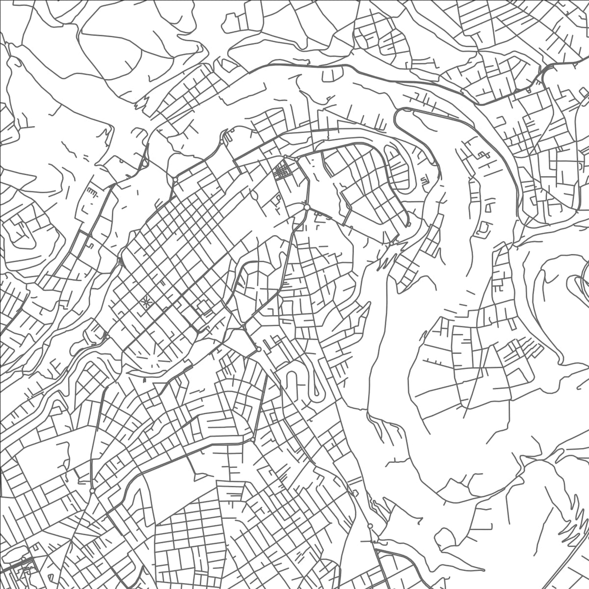 ROAD MAP OF AMBATO, ECUADOR BY MAPBAKES