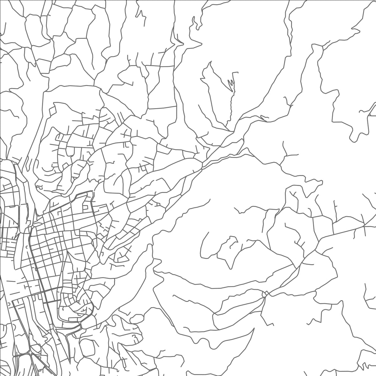 ROAD MAP OF AZOGUES, ECUADOR BY MAPBAKES