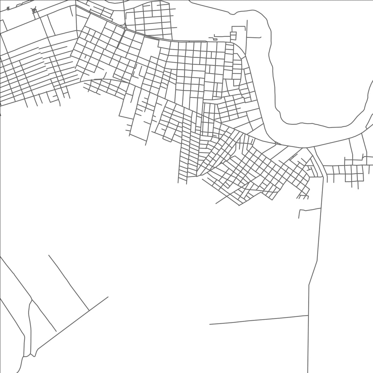 ROAD MAP OF BABAHOYO, ECUADOR BY MAPBAKES