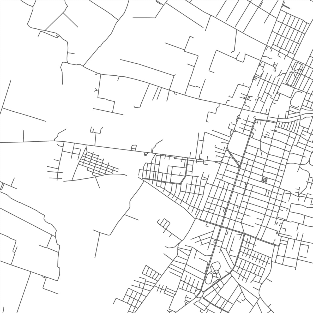 ROAD MAP OF CAYAMBE, ECUADOR BY MAPBAKES