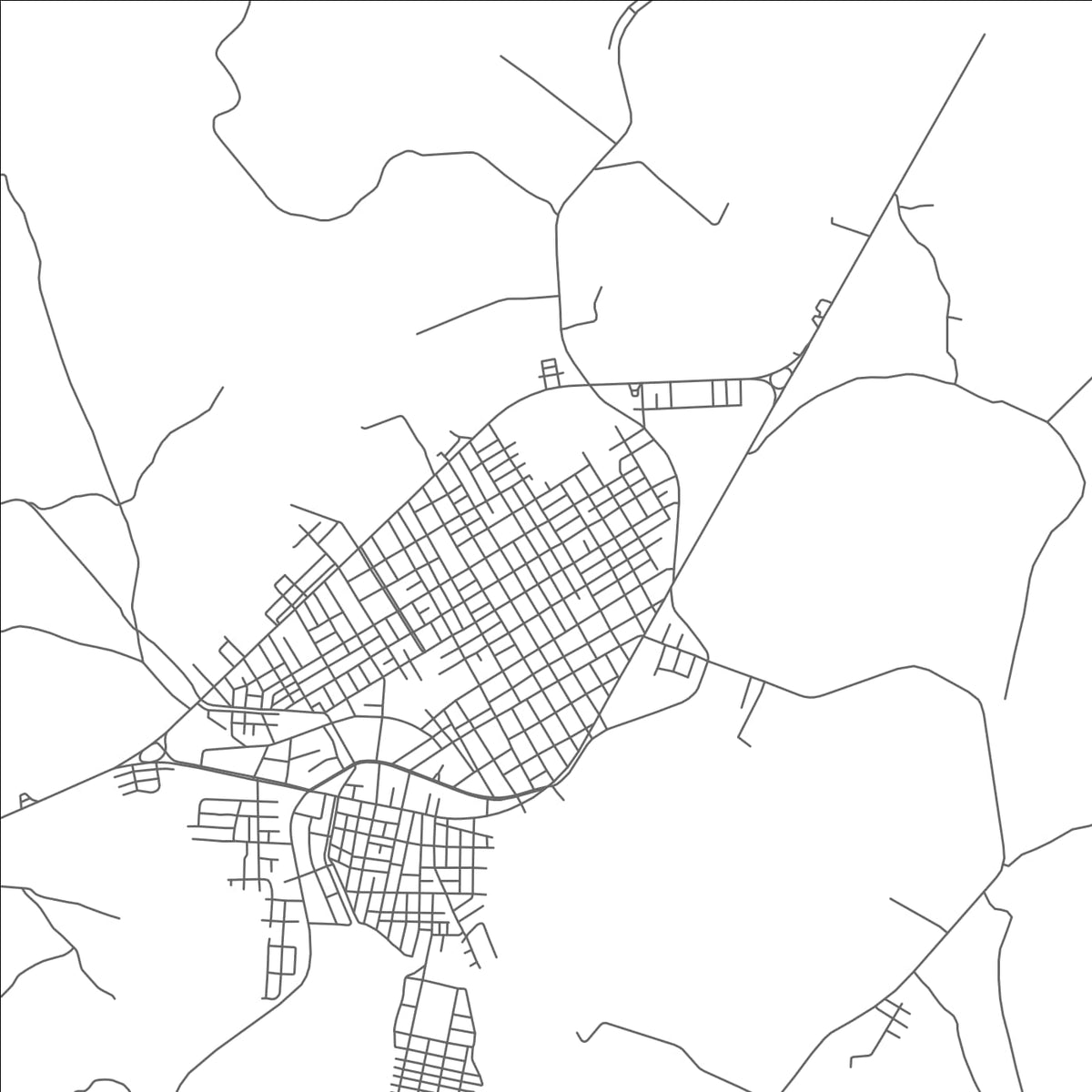ROAD MAP OF GUABO, ECUADOR BY MAPBAKES