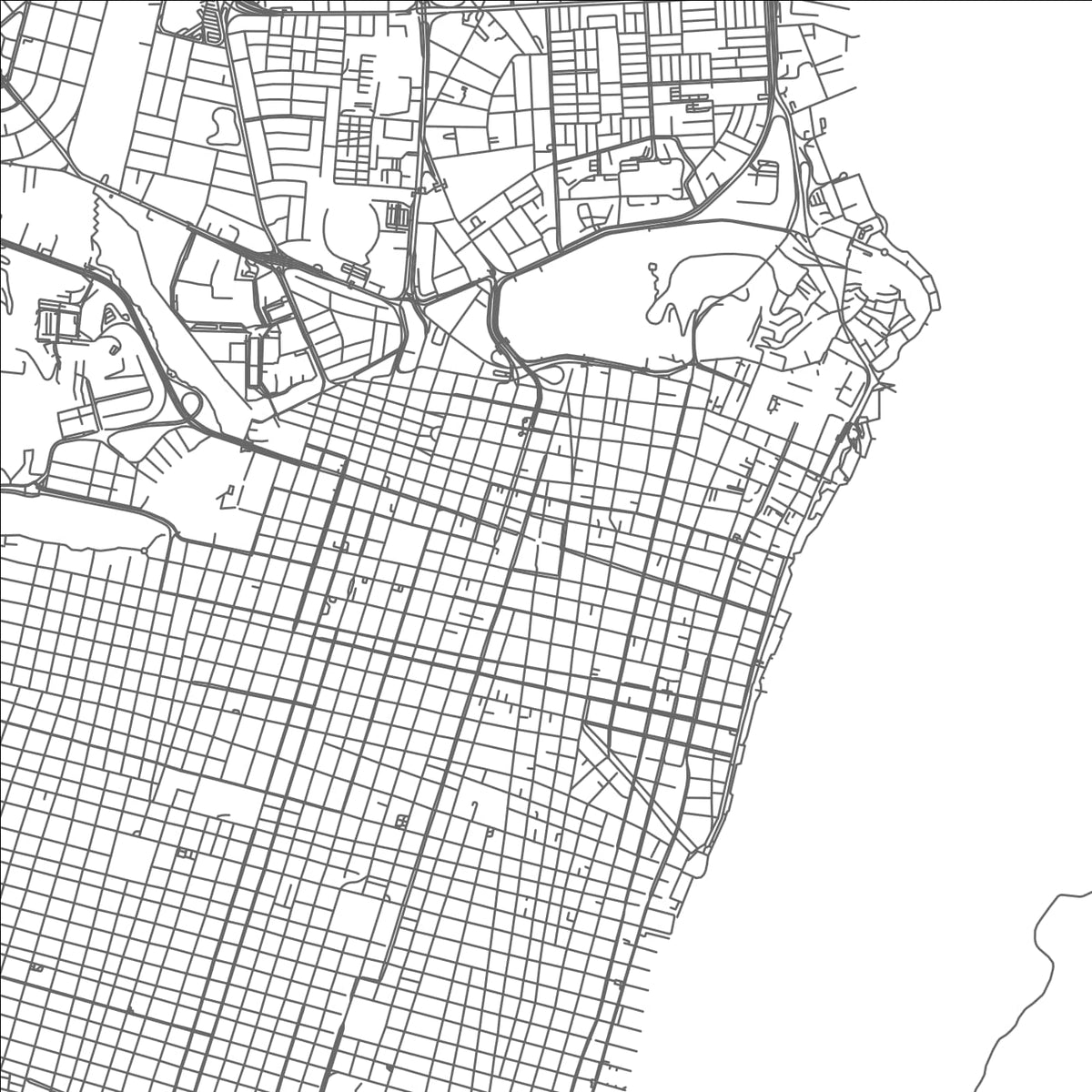 ROAD MAP OF GUAYAQUIL, ECUADOR BY MAPBAKES