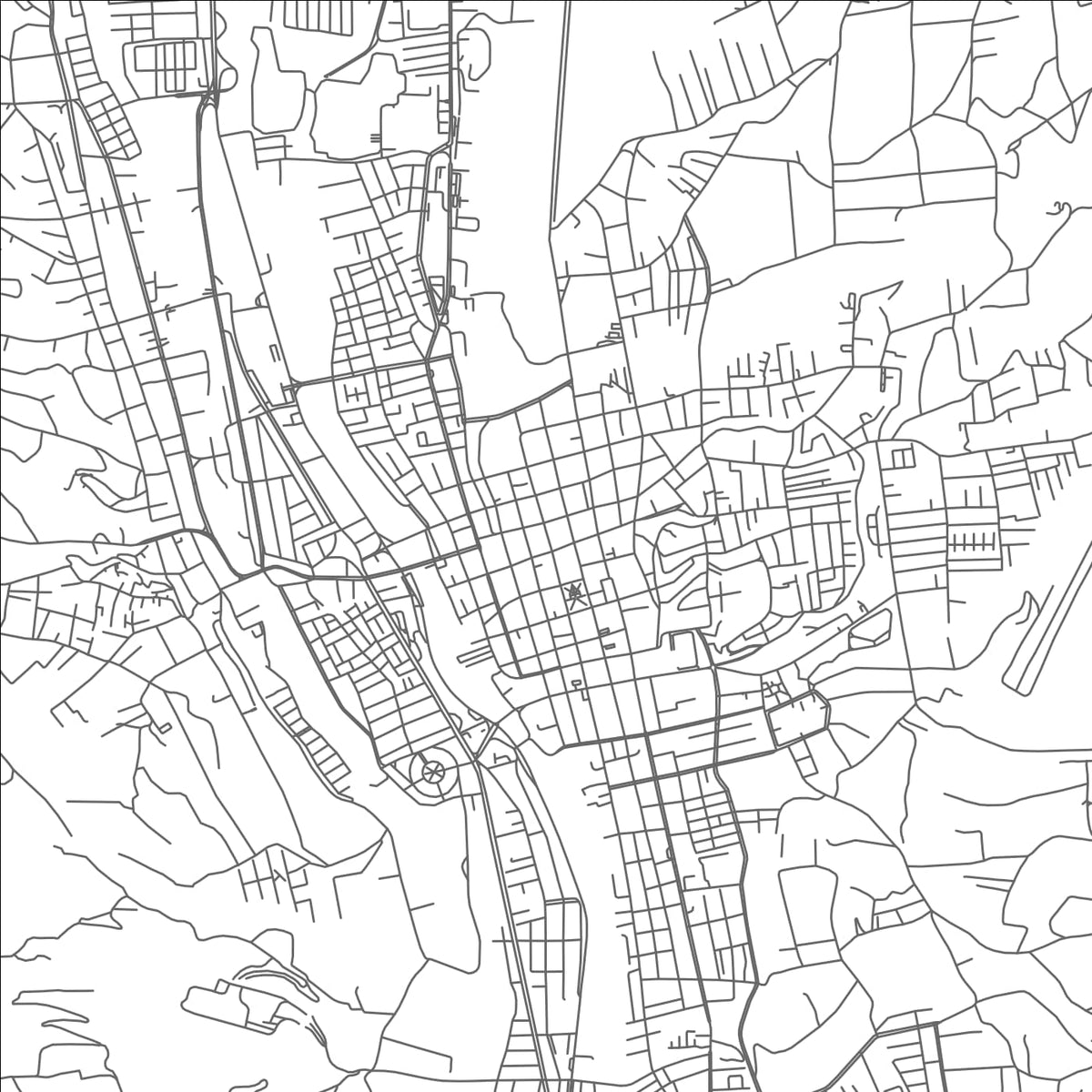 ROAD MAP OF LATACUNGA, ECUADOR BY MAPBAKES
