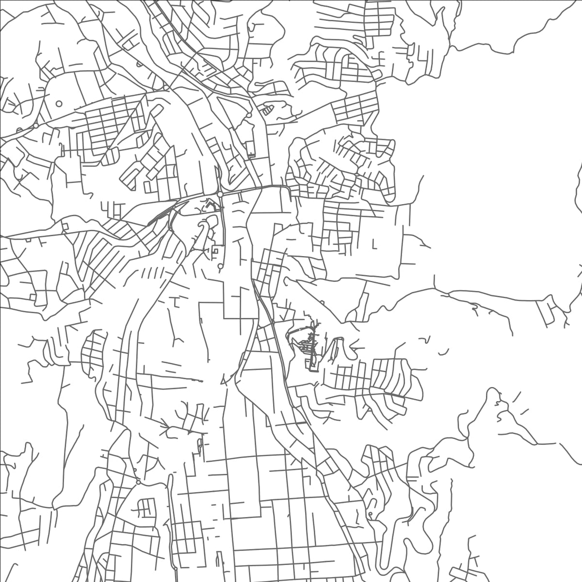 ROAD MAP OF LOJA, ECUADOR BY MAPBAKES