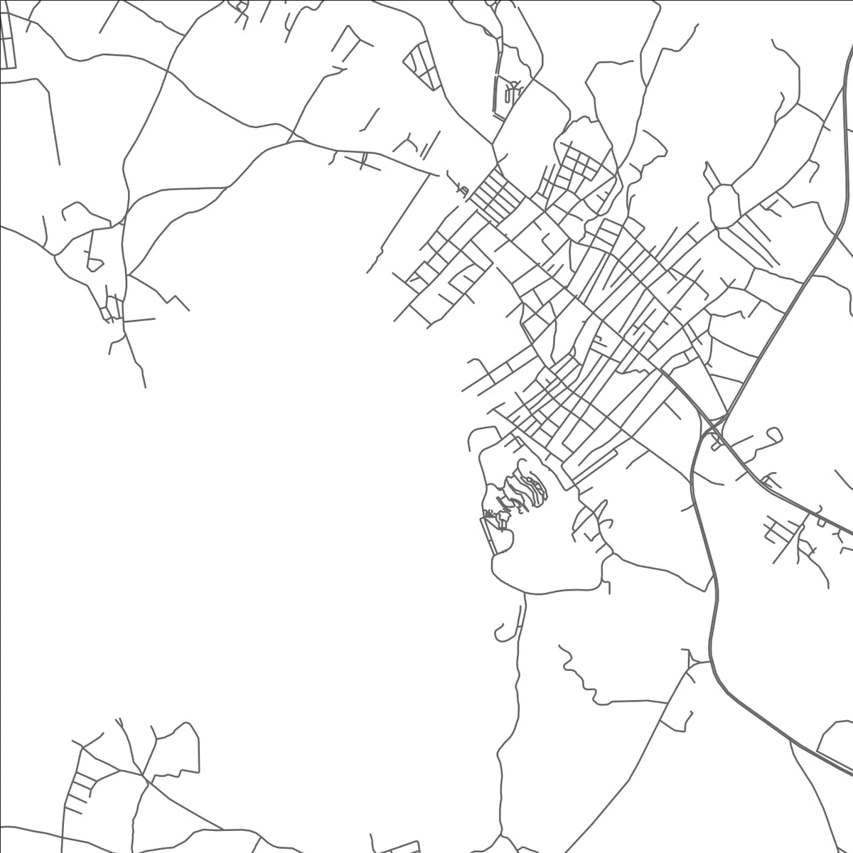 ROAD MAP OF MONTECRISTI, ECUADOR BY MAPBAKES