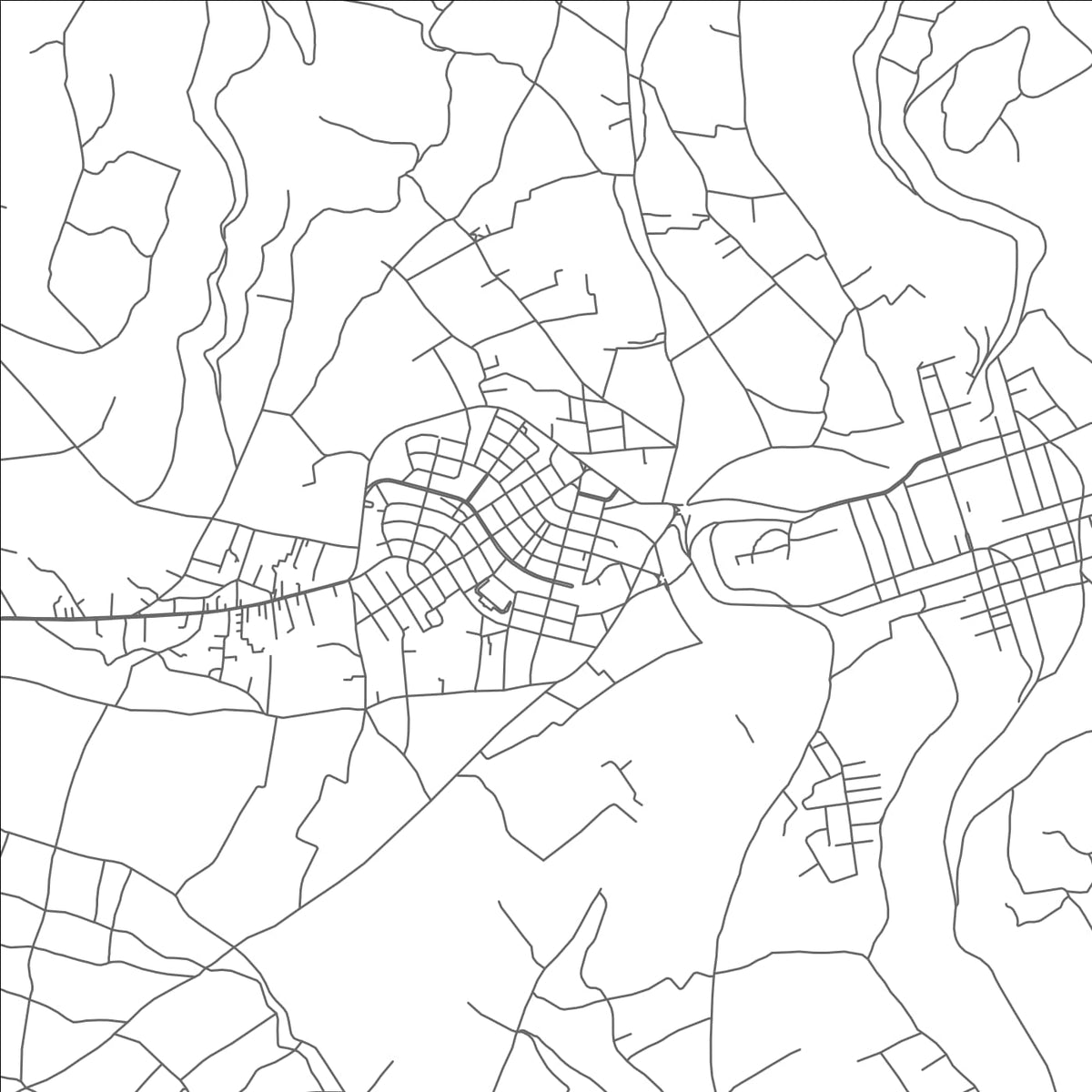 ROAD MAP OF PELILEO, ECUADOR BY MAPBAKES